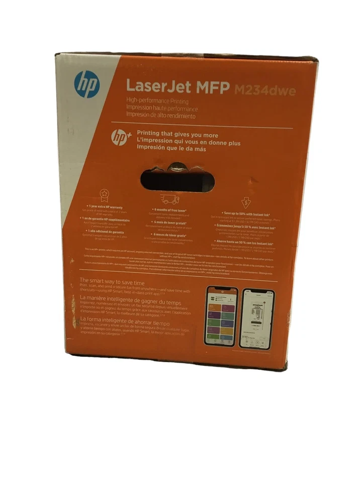 HP LaserJet M234dwe Wireless Monochrome B&W Laser All-In-One Printer - SEALED - Image 3 of 4