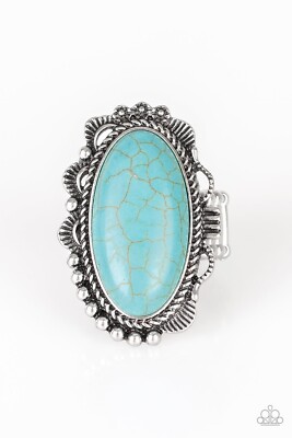 Open Range-blue Paparazzi ring