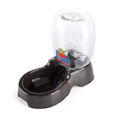 Pet Water Dispenser Station, Black, Auto Replenish Waterer - (3/8 Gallon / 1.5L)
