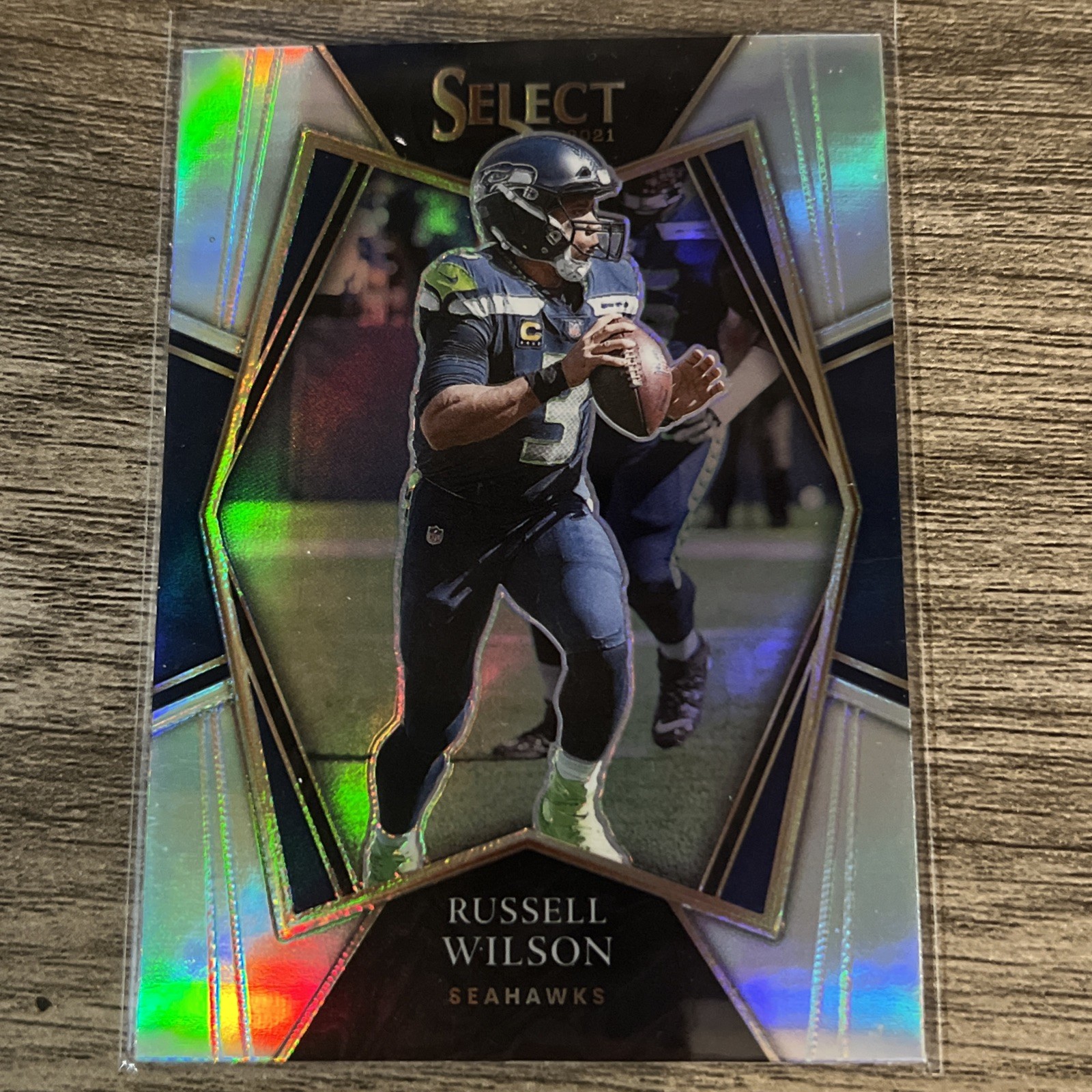 2021 Panini Select Premier Level Silver Prizm Russell Wilson #130 1oa8