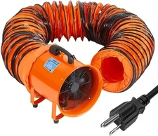 EcoExplorer HD 12" Industrial Blower Fan 3500 CFM High Velocity Exhaust 16.4'