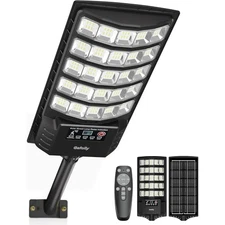 Gefolly Solar Street Light, 6500K LED, Motion Sensor, IP68 Outdoor Lamp