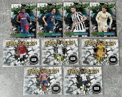 2021-22 & 22-23 Panini Score FIFA Soccer Breakthrough Insert Lot (9)