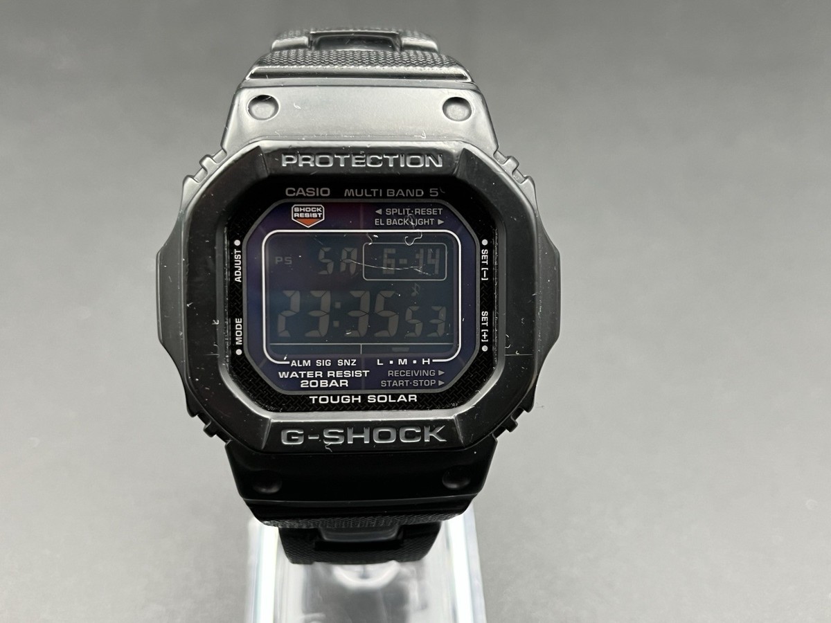 時計 CASIO G-SHOCK GW-M5600BC Casio Watch G-Shock GW-M5600BC Radio Solar Digital Black