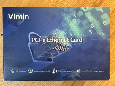 Vimin X540-T2 10G Dual Port PCIe Ethernet Network Card