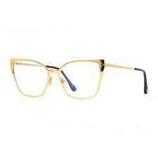 NEW Tom Ford FT6051-B 030 Shiny Deep Gold 56mm Eyeglasses