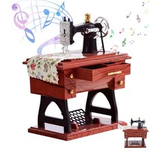 Sewing Machine Music Box Lightweight Vintage Music Box for Souvenirs Decoration