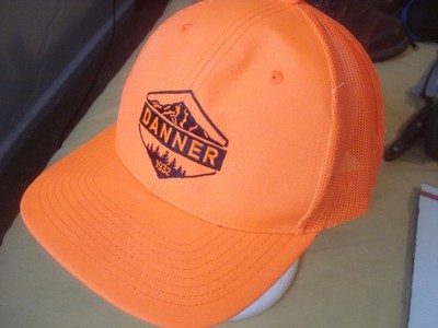 Danner Boots Hunter Blaze Orange Mesh Back Cap, Snap Adjust, Great Shape!