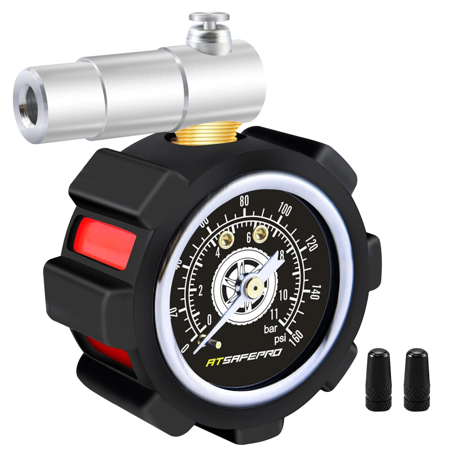Presta Valve Bike Tyre Pressure Gauge,- Tyre Gauge 160PSI/11BAR Perfect for Road