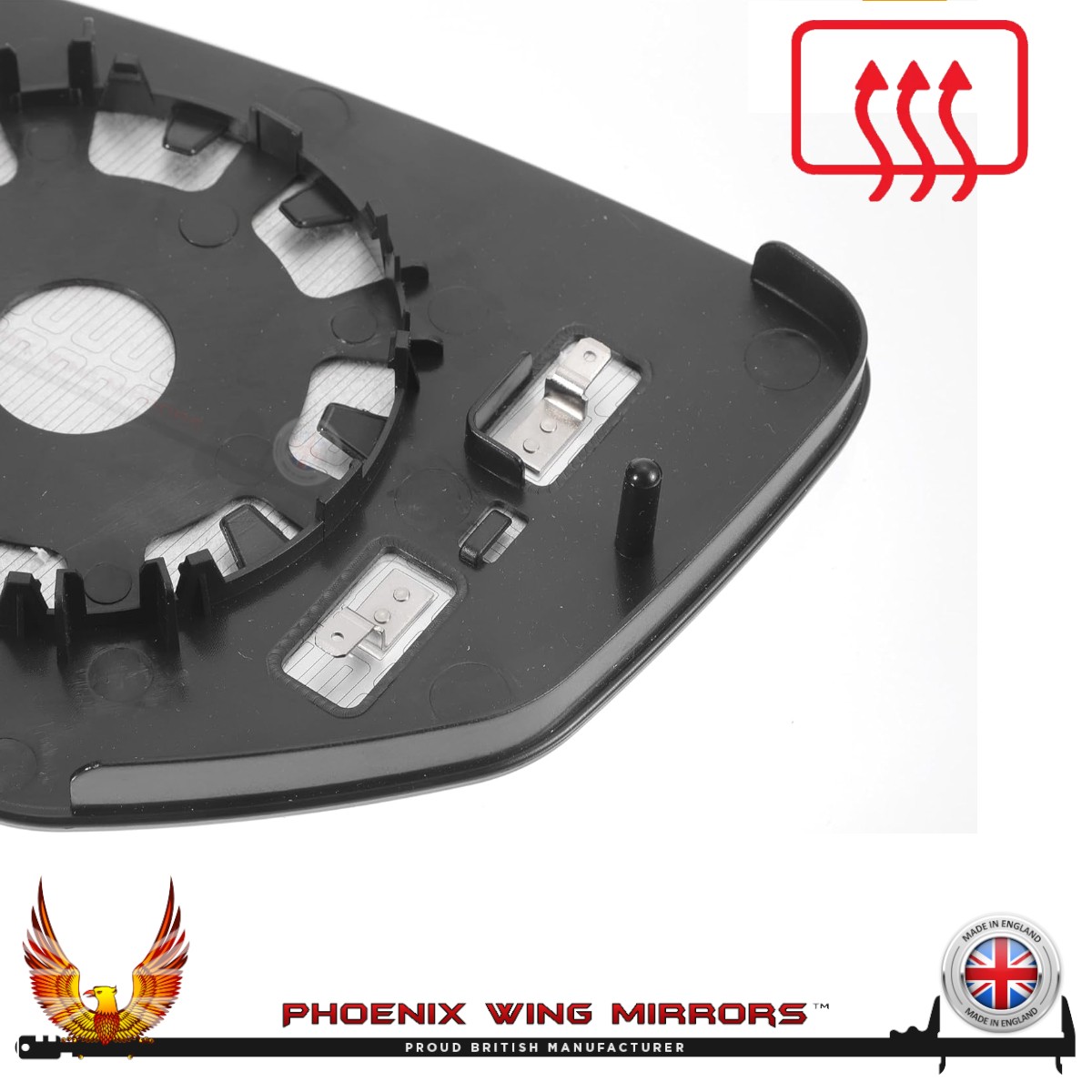 For Honda Civic Mk9 Wing Door Mirror Glass 2011-2017 Heated Right Hand Side