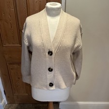 H&M Ladies  Button Up Long Sleeve Cardigan Sweater Size EUR S