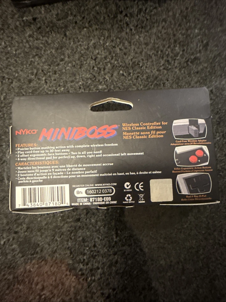 NEW Nyko Super Miniboss Wireless Controller for NES Classic Edition - Image 2 of 3