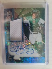 2020 Sean Murphy Spectra ROOKIE AUTO JERSEY Neon Blue 45/99 #106 Braves A's RC