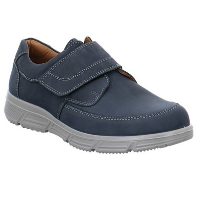 Jomos XXL Klett-Slipper nachtblau extra weit Malaga