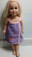 Doll CITITOY My Life 2013 Blonde Hair Blue Open Close Eyes Bath Wrap Preowned