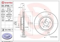 2X Brembo Bremsscheibe 09.D768.11 Passend FüR Subaru