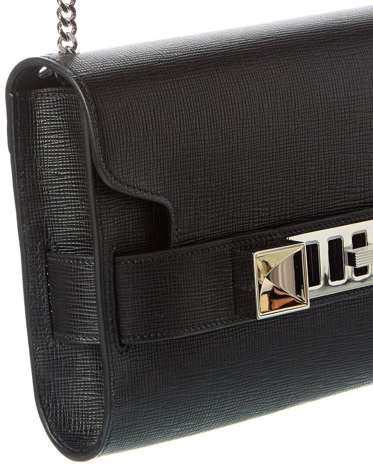 Bolso sin asas Proenza Schouler Ps11 de cuero con cadena para mujer negro Foto 3 de 4