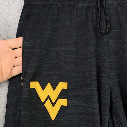 West Virginia Mountaineers Pants Mens XL Black NCAA Basketball Nike Dri Fit - Picture 5 of 16