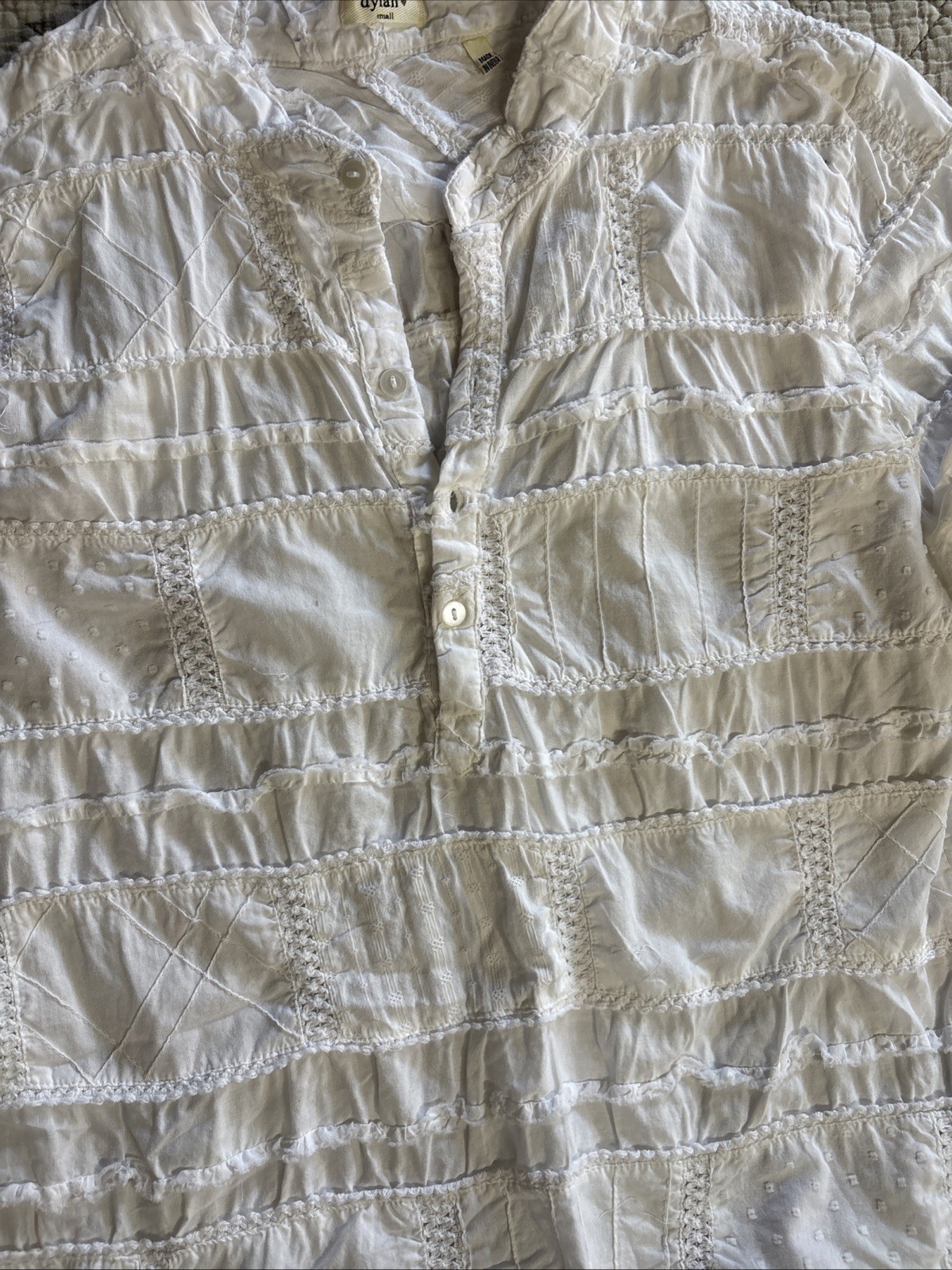 Dylan Highline Cotton Patchwork Long Sleeve Women… - image 3