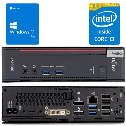 Fujitsu Esprimo Q558 micro i3-9100 (3.6GHz) 8/16/32GB - 0/256/512/1024GB Win 11