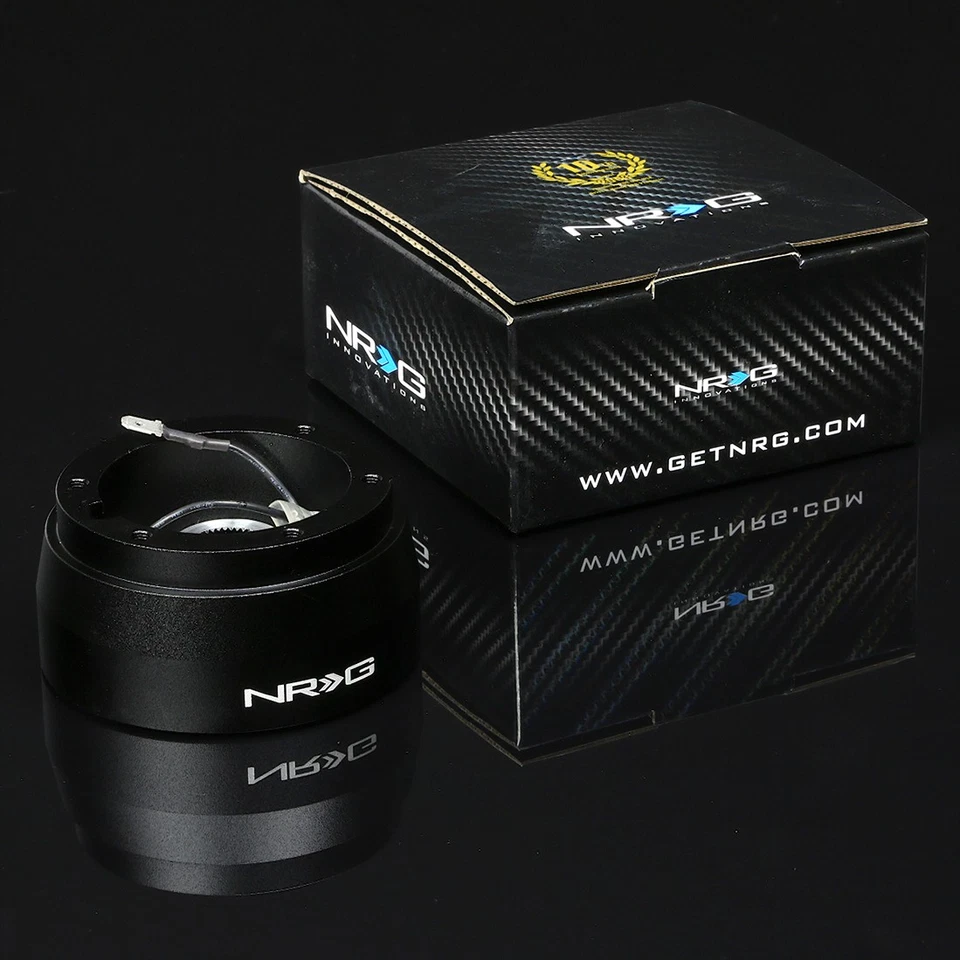 NRG SHORT HUB+GEN 2.0 QUICK RELEASE BLACK+GOLD CHROME FOR DATSUN 240/260/280Z - Image 3 of 4