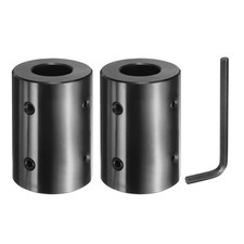 2 Pcs Shaft Coupling, 1" Bore 2" OD 3" Length with Hex Wrench 4 Screws 