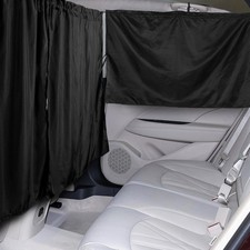 Set of 3 Car Privacy Curtain, 95 Light Blocking