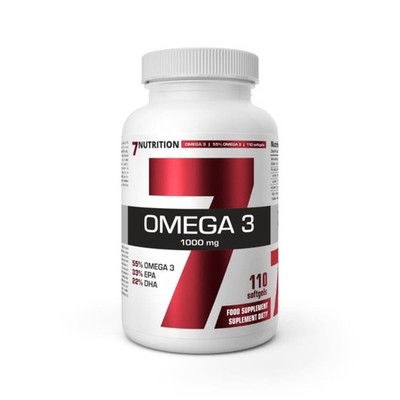 7 Nutrition Omega 3 1000mg 110 Kapseln Fischöl EPA DHA Nahrungsergänzung