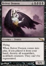 1 x Reiver Demon - Mirrodin - Light Play - MTG