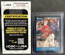 2006 Bowman #FG18 Hunter Pence IP Auto JSA Authentic