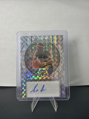2022-23 Panini Mosaic - Scripts Autographs Stephen Jackson #MS-JAC Pacers
