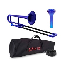 pBone Plastic Kids pBone Mini Trombone - Mouthpiece and Carrying Bag- Lightwe...