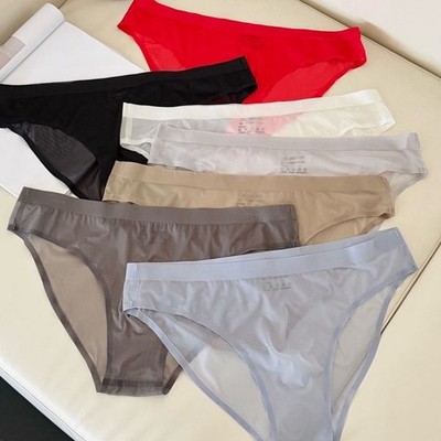 Herren Eis Seide Slip Nahtlose Konstruktion Schnelltrocknend und 3D Anatom Tasch