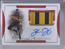 2019-20 National Treasures Lasting Legacies Prime 1/25 Thaddeus Young Auto 9ih