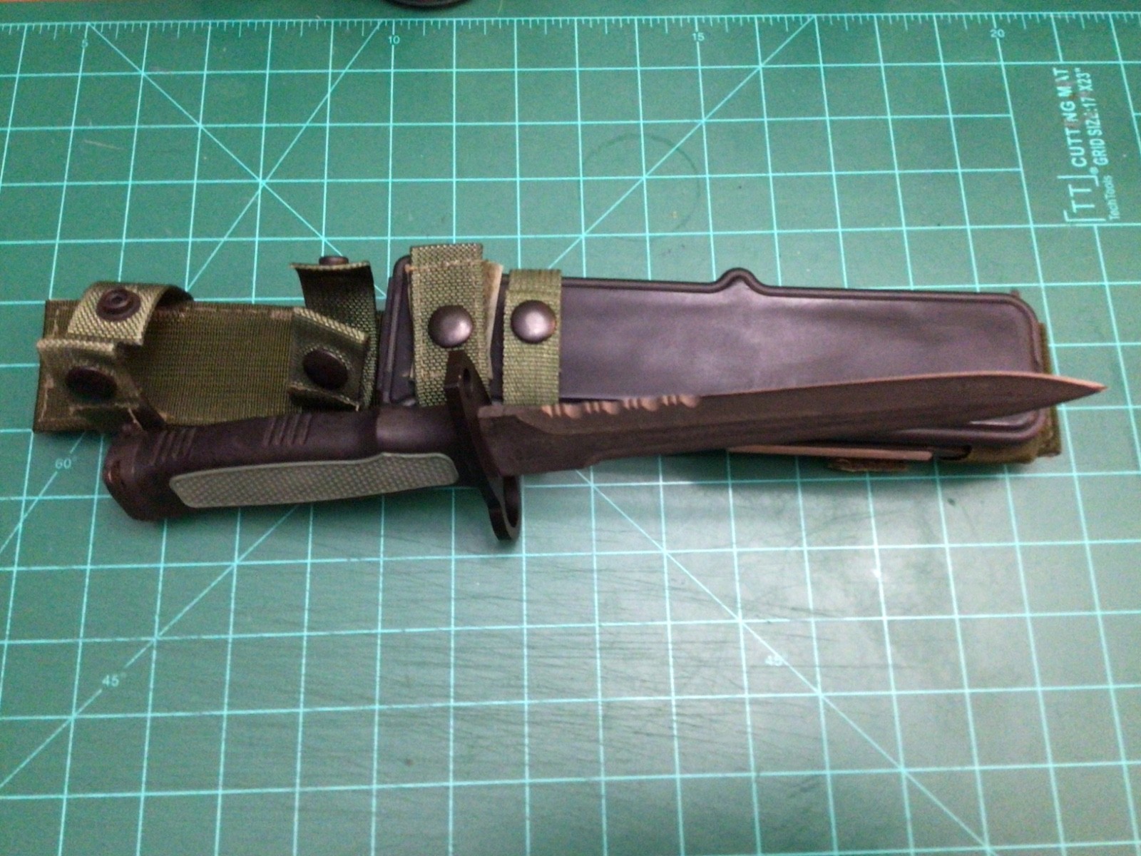 Ultra Rare Camillus Cutlery CAM1A1 Terzuola Design Bayonet Knife w/Sheath