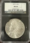 1879 San Francisco Morgan Silver Dollar NGC S$1 MS64