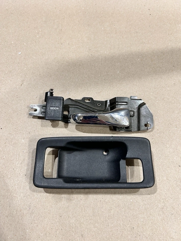 90-93 Acura Integra DA9 DB2 cupé derecho cromo interior manija de puerta y taza OEM Foto 3 de 4