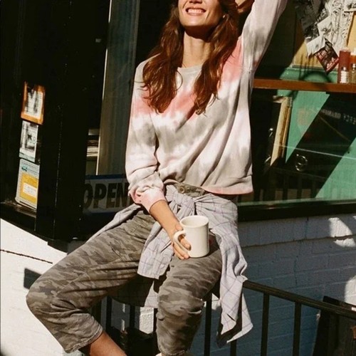 Anthropologie Damen Gr. 27 Mavis Mid-Rise Utility Hose Camouflage bestickt Boho - Bild 3 von 14