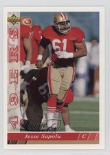 1993 Upper Deck San Francisco 49ers Jesse Sapolu #SF24 0q3