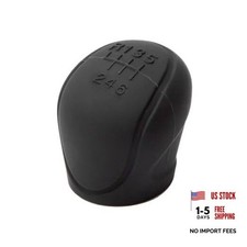 Black Car Manual Gear Shift Knob Cover - 6-Speed Grip Handle - Silicone