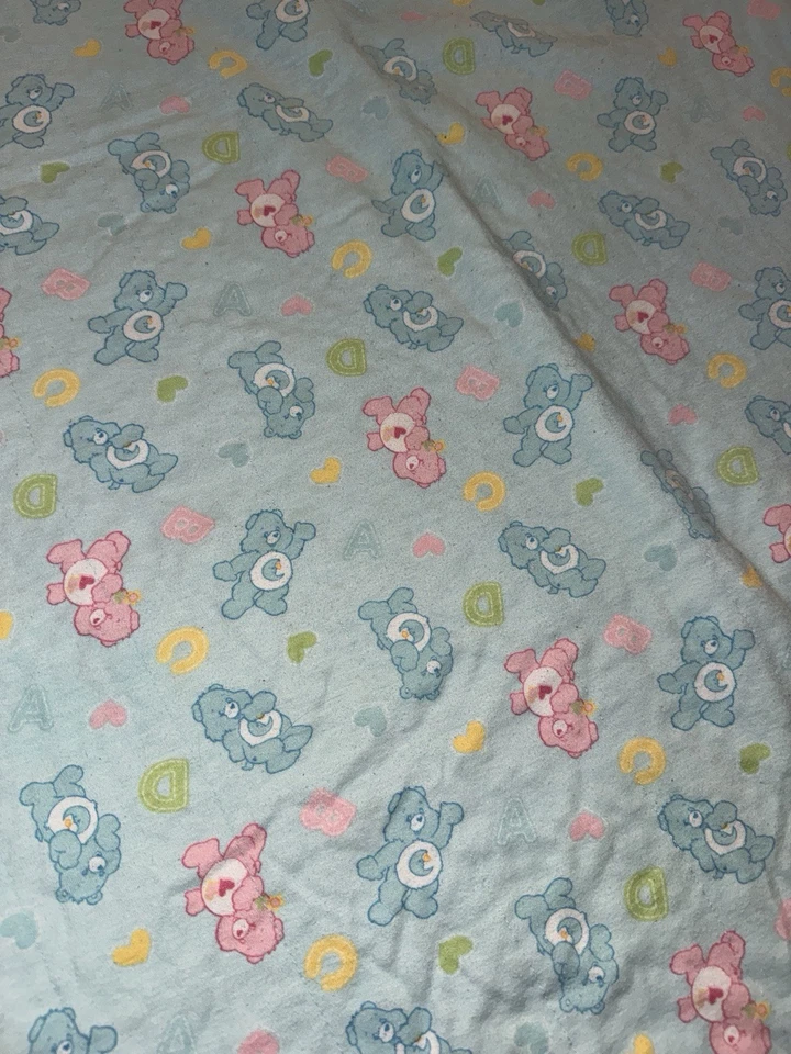 manta bebé vintage cuidado osos ABC 90s 35X29 Foto 2 de 4