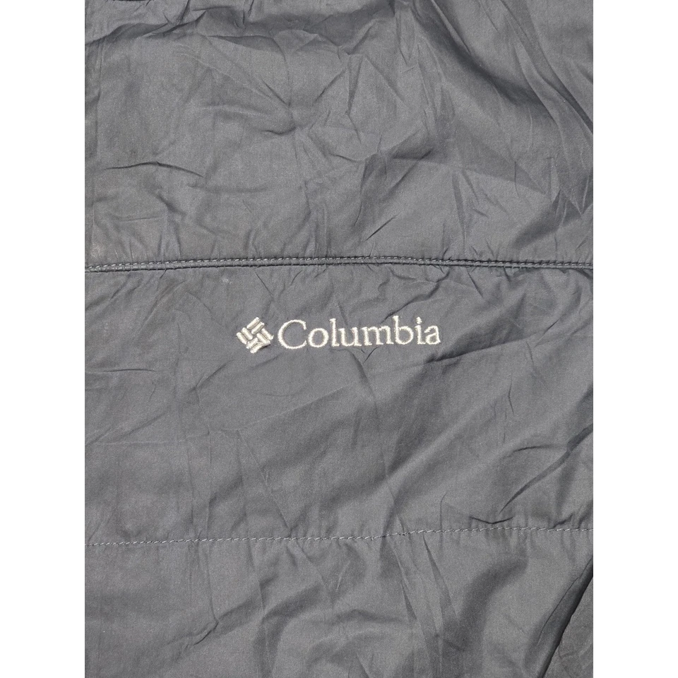 Columbia Mens L Lightweight Packable Puffer Jacket Omni Heat Insulated Gray - Image 2 of 4