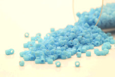 Miyuki Delicas 11/0 Opaque LT. Blue Seed Beads DB-725