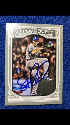 2013 Topps Gypsy Queen Dodgers Paco Rodriquez Autographed Baseball Card #104