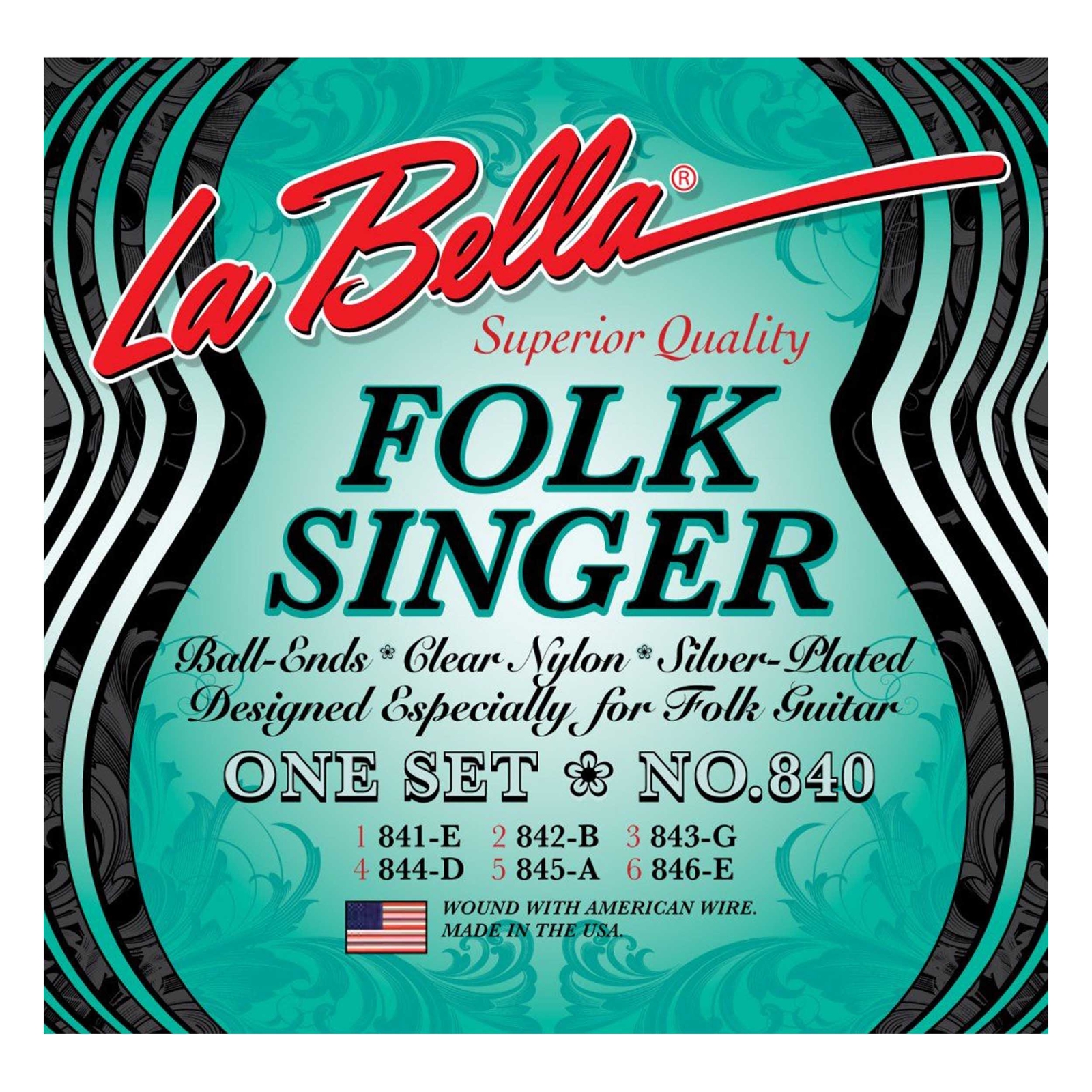 LaBella 840 Labella Folksinger Прозрачный Треб 2590₽