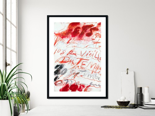 Cy Twombly - Exhibition Poster, Yvon Lambert Gallery 1986, Abstract Giclee Print - Picture 9 of 12