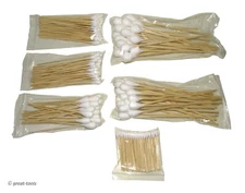 COTTON SWABS – wooden handles – industrial maintenance – 325-pc assortment