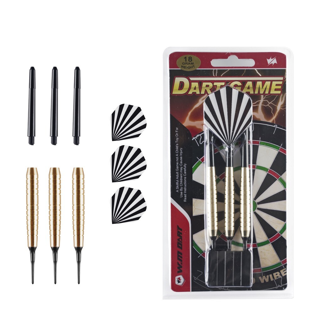 18 Grams Soft Tip Darts Set PET Flights Nylon Shafts for Electronic Dart Board