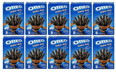 10 Packungen Oreo Chocolate Wafer-Roll a 54 Gramm