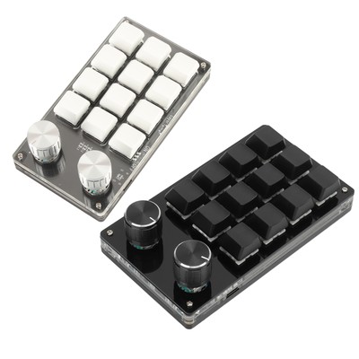 One Handed Macro Mechanical Keyboard 12 Key Multifunction DIY Programmable K Set